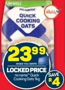 Pick n Pay no name Quick Cooking Oats 1kg offer