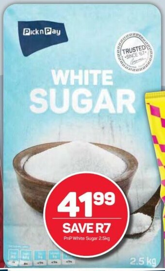 Pick n Pay PnP White Sugar 2,5kg offer