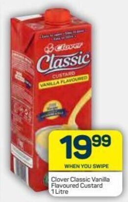 Pick n Pay Clover Classic Vanilla Flavoured Custard 1L offer