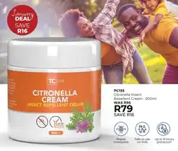 Table Charm Direct TC Citronella Insect Repellent Cream offer