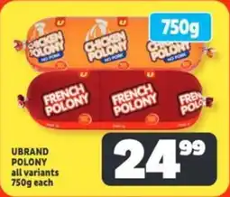Usave Ubrand polony offer