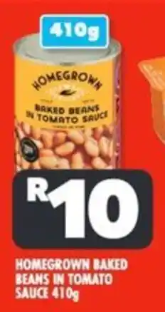 Usave Homegrown baked beans in tomato sauce offer