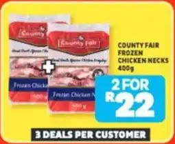 Usave County fair frozen chicken necks offer