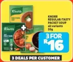 Usave Knorr regular/ tasty packet soup offer