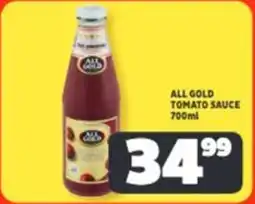 Usave All gold tomato sauce offer