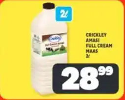 Usave Crickley amasi full cream maas offer