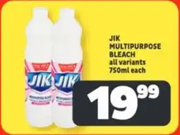 Usave Jik multipurpose bleach offer
