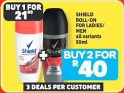 Usave Shield roll-on for ladies/ men offer