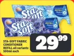 Usave Sta-soft fabric conditioner refill offer