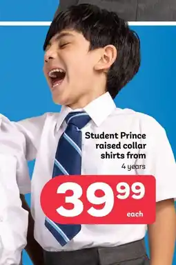PEP Student prince raised collar shirts offer