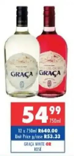 Ultra Liquors Graca white or rose offer