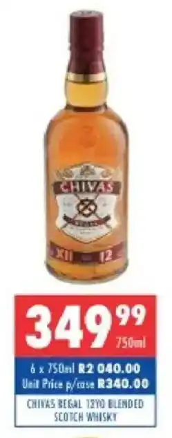 Chivas regal 12yo blended scotch whisky