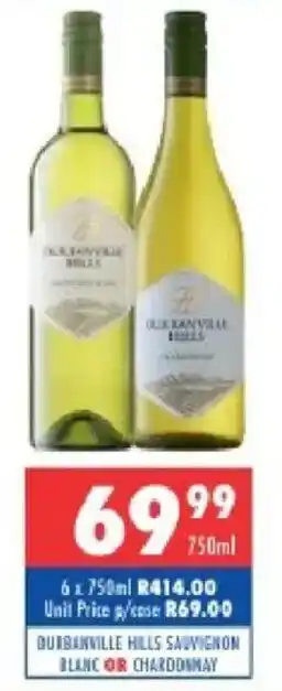Durbanville hills sauvignon blanc or chardonnay