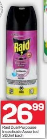Pick n Pay Raid Dual Purpouse Insecticide Assorted 300ml offer