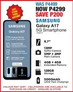OK Furniture Samsung Galaxy A17 5G Smartphone offer