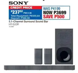 OK Furniture Sony 5.1-Channel Surround Sound Bar offer
