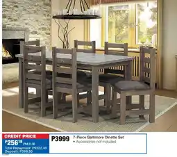 OK Furniture Baltimore Dinette Set offer