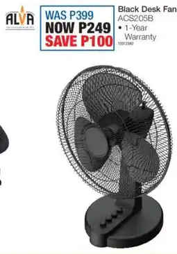 OK Furniture Alva Black Desk Fan offer