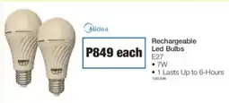 OK Furniture Midea Rechargeable Led Bulbs offer