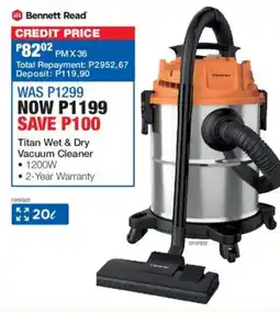 OK Furniture Bennett Read Titan Wet & Dry Vacuum Cleaner offer