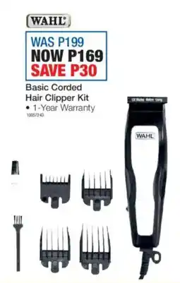 OK Furniture Wahl Basic Corded Hair Clipper Kit offer