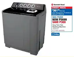 OK Furniture Bennett Read Grey Twin-Tub Washing Machine offer