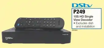 DStv 10S HD Single View Decoder