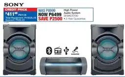 OK Furniture Sony High Power Audio System offer