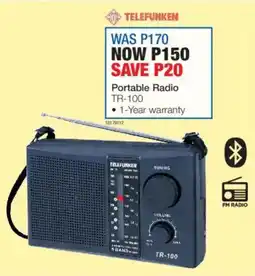 OK Furniture Telefunken Portable Radio offer