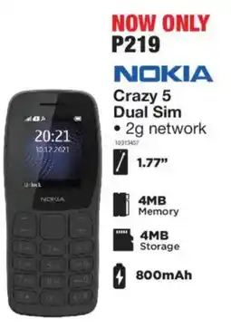OK Furniture Nokia Crazy 5 Dual Sim offer