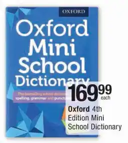 Checkers Oxford 4th Edition Mini School Dictionary offer