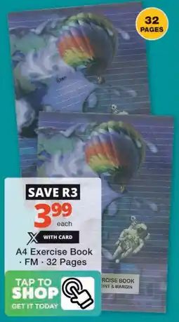 Checkers A4 Exercise Book offer