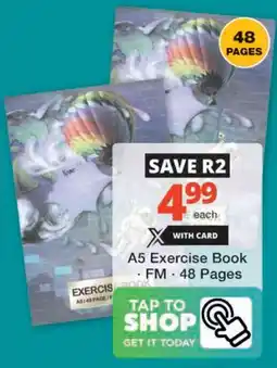 Checkers A5 Exercise Book offer