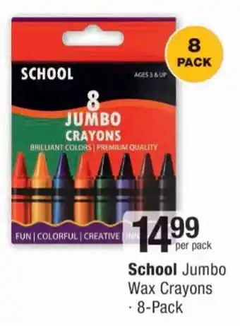 School Jumbo Wax Crayons