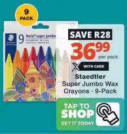 Checkers Staedtler Super Jumbo Wax Crayons offer