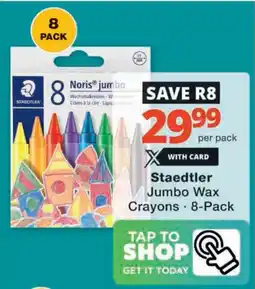 Checkers Staedtler Jumbo Wax Crayons offer
