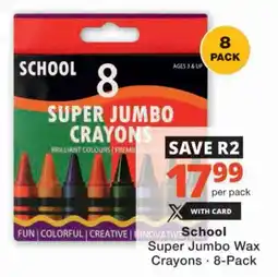 Checkers Super Jumbo Wax Crayons offer