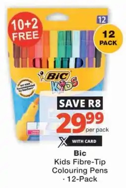 Checkers Bic Kids Fibre-Tip Colouring Pens offer