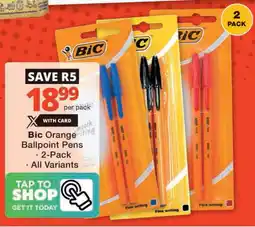 Checkers Bic Orange Ballpoint Pens offer