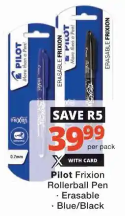 Checkers Pilot Frixion Rollerball Pen offer