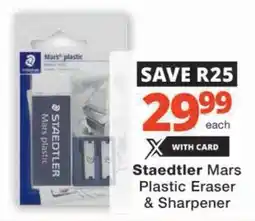 Checkers Staedtler Mars Plastic Eraser & Sharpener offer