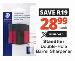 Checkers Staedtler Double-Hole Barrel Sharpener offer