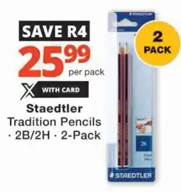 Checkers Staedtler Tradition Pencils offer