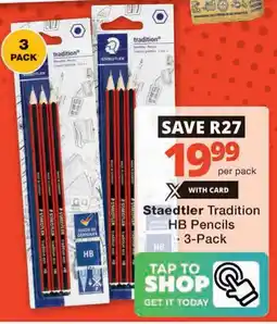 Checkers Staedtler Tradition HB Pencils offer