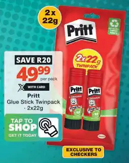 Checkers Prift Glue Stick Twinpack offer