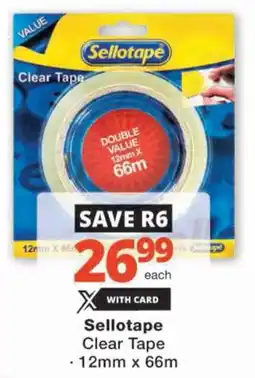 Checkers Sellotape Clear Tape offer