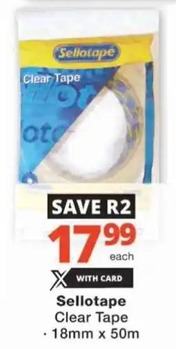 Checkers Sellotape Clear Tape offer