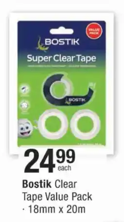 Checkers Bostik Clear Tape Value Pack offer