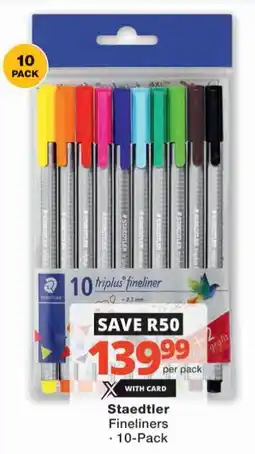 Checkers Staedtler Fineliners offer