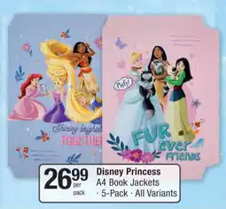 Checkers Disney Princess A4 Book Jackets offer